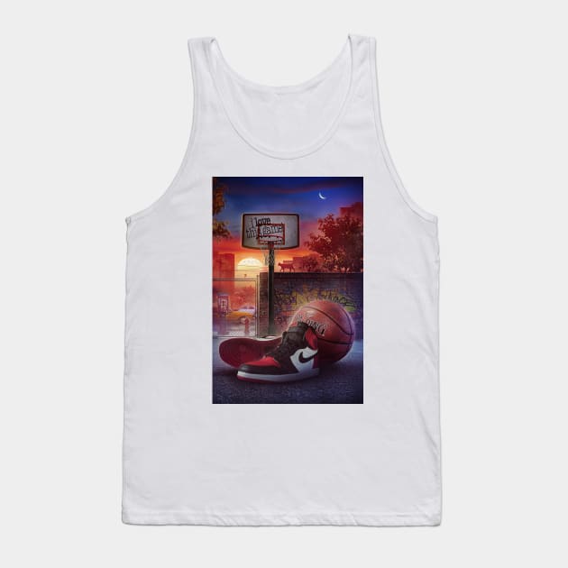 Basketball Tank Top by Rachid Lotf